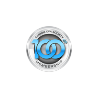 Illinois CPA Society 100 percent membership logo